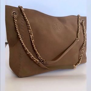 Tory Burch Marion Suede Tote Bag